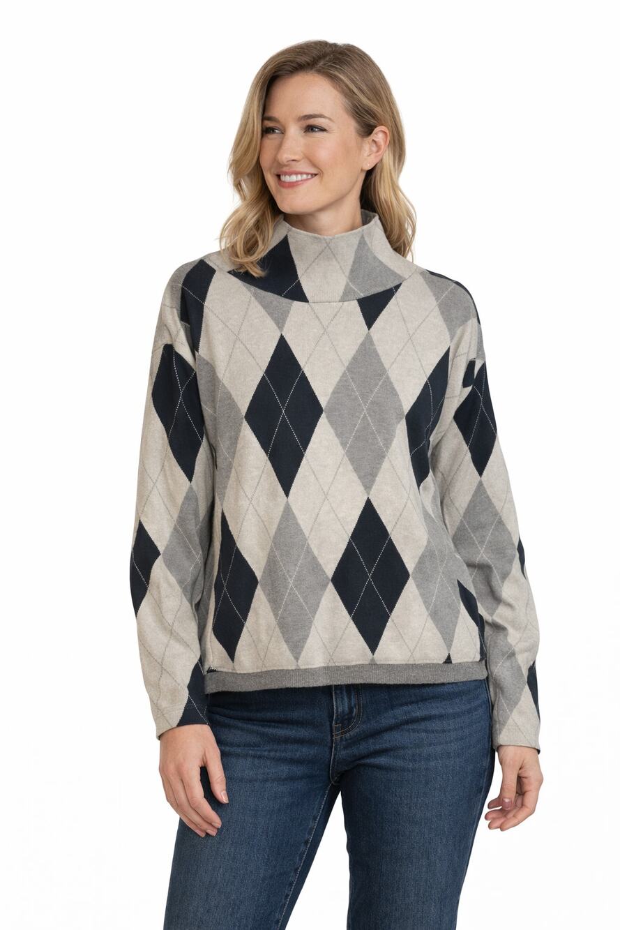Maeve By Anthropologie Mock Neck Pullover Sweater Multicolor Womens Size Small